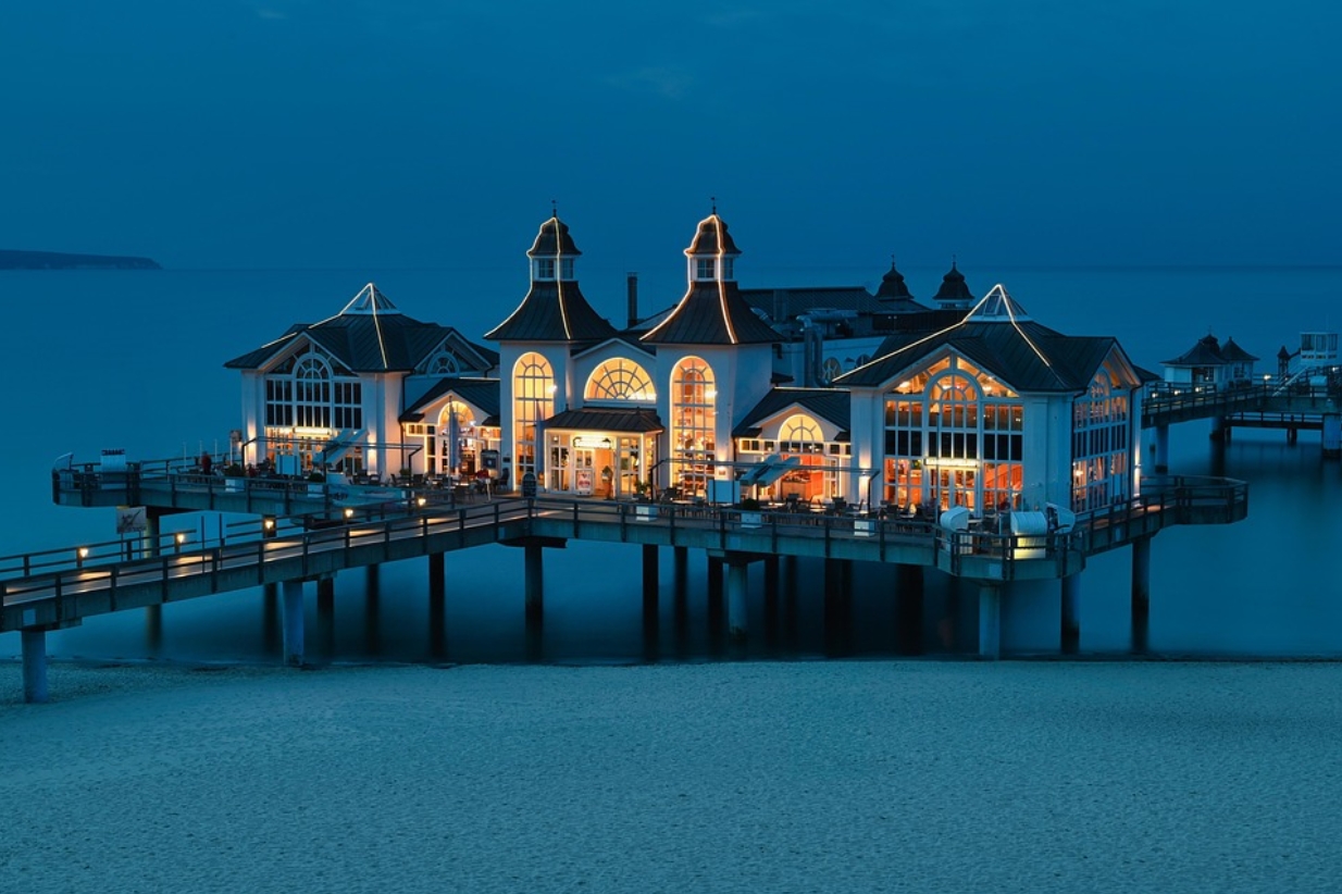 Seebrücke in Rügen, Ostseebad Sellin